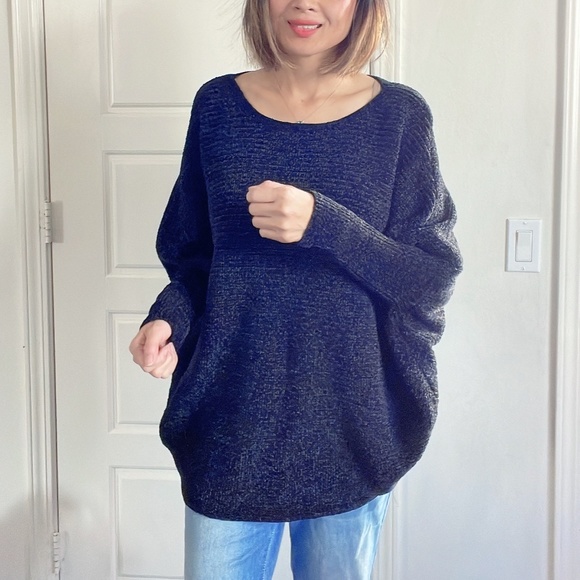 06 Cozy Chenille Batwing Sleeve Sweater Top - Picture 7 of 14